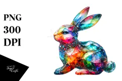 Colorful Bunny Made of PNG Product Image 1