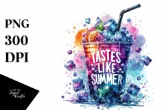 Icy Cold Drink Tastes Like Summer PNG Product Image 1