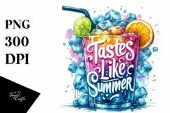 Icy Cold Drink Tastes Like Summer PNG Product Image 1