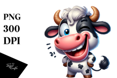 Cow with Party Hat, High-Res PNG Product Image 1