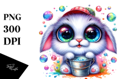 Baby Rabbit Bubble PNG Product Image 1