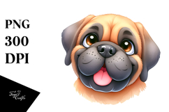 Cartoon Mastiff PNG Product Image 1