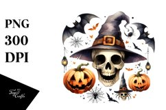 Funny Wimsical Skull Clipart Product Image 3