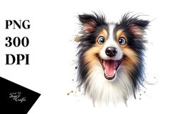 Crazy Enthusiastic Collie Funny Smiling | Sublimation Product Image 3