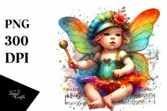 Colorful Hambo Dancer Fairy PNG Product Image 1