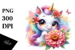 Smiling Babyunicorn Clipart Product Image 3