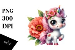 Smiling Babyunicorn Clipart Product Image 1