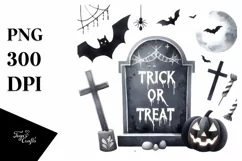Fantasy Tombstone, Retro PNG Product Image 3