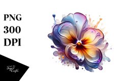Glossy Pansy Abstract Design | Clipart Product Image 3