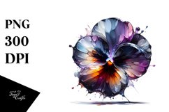 Abstract Pansy Glossy Design | Clipart Product Image 3