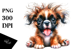 Watercolor Baby Boxer, PNG Product Image 1