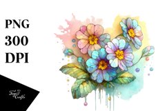 Stained Primrose | Clipart Product Image 1