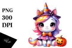 Watercolor Cute Baby Unicorn Halloween | Sublimation | Product Image 3