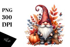 Vibrant Autumn Gnome PNG Product Image 3
