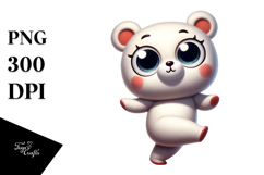 Whimsical Cartoon Bear PNG Product Image 1
