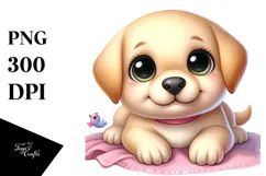 Cartoon Labrador Retriever PNG Product Image 1