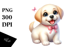 Cartoon Baby Labrador Retriever, High-Res PNG Product Image 1