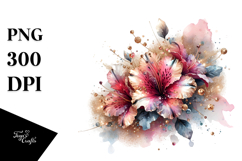 Shiny Abstract Azalea | Sublimation | Clipart Product Image 1