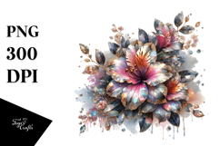 Shiny Abstract Azalea | Sublimation | Clipart Product Image 1