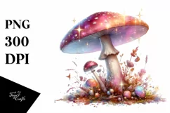 Detailed Shiny Mushroom PNG Product Image 1