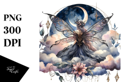 Gothic Fairy on Cloud PNG Product Image 1