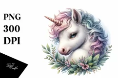 Detailed Baby Unicorn PNG Product Image 1