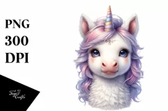 Detailed Baby Unicorn PNG Product Image 1