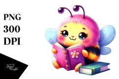 Colorful Cute Baby Bee PNG Product Image 1