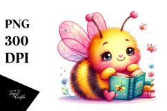Colorful Cute Baby Bee PNG Product Image 1