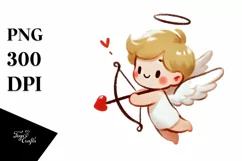 Simple Brush Style Cupid, Transparent PNG Product Image 1