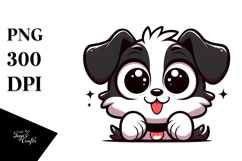 Silly Cartoon Puppy with Silly Smirk PNG Product Image 1