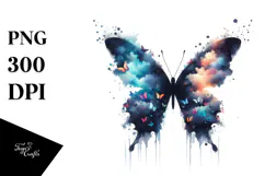 Butterfly made of Butterfly Silhouettes, High-Res PNG Product Image 1