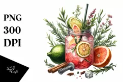 Watercolor Gimlet Clipart Product Image 3