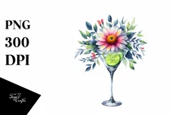 Watercolor Gimlet Clipart Product Image 1