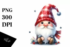 Smiling Baby Gnome Sitting PNG Product Image 3