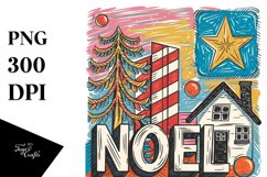 Retro Noel Christmas Png Product Image 5