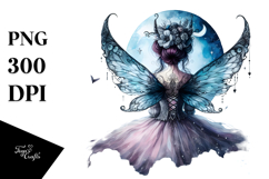 Gothic Fairy on Cloud PNG Product Image 1