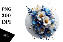Abstract Glossy Flower PNG Product Image 1