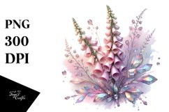 Abstract Pastel Shiny Foxglove Made of Material Product Image 7