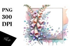 Abstract Pastel Shiny Foxglove Made of Material Product Image 1