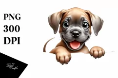 Cute Enthusiastic Watercolor Puppy Clipart Product Image 1