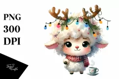 Expressive Baby Lamb, Vibrant PNG Product Image 3