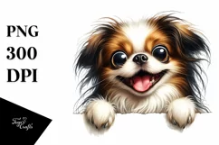 Watercolor Funny Crazy Japanese Chin Product Image 3