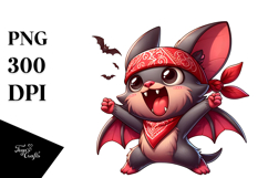 Goofy Bat with Dramatic Sass PNG Product Image 1