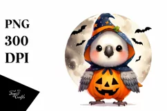 Cute Baby Parrot Halloween PNG Product Image 3