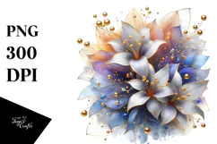 Shiny Lobelia, Watercolor PNG Product Image 1