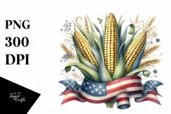 Vintage Dirty Corn Ribbons | Sublimation | Clipart Product Image 3