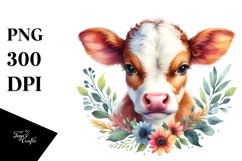 Colorful Baby Cow | Sublimation | Clipart Product Image 3