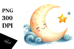 Simple Half Moon PNG Product Image 1