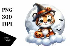 Digital Painting Baby Tiger PNG Product Image 1